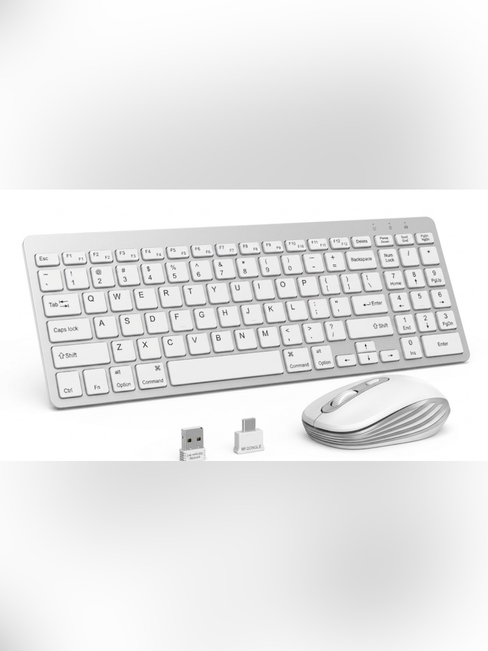 New In Box White Wireless Keyboard & Mouse